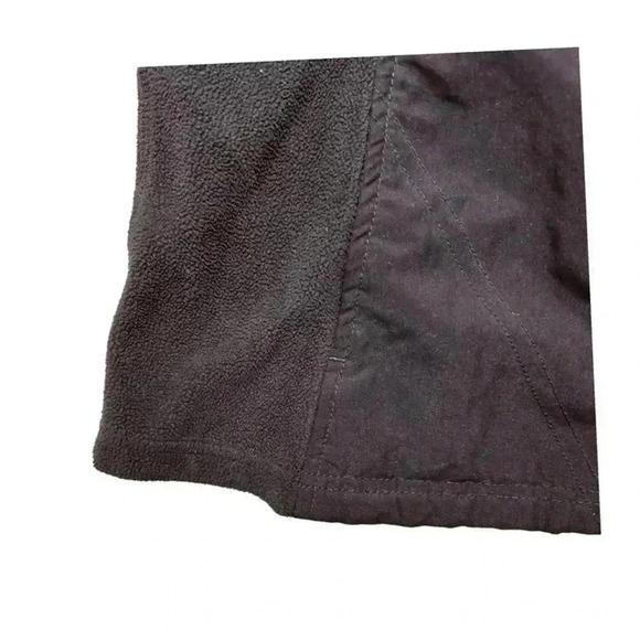 Columbia Vest Women's L Black Solid Waist Length Full Zip Fleece Mock Neck - Picture 3 of 5